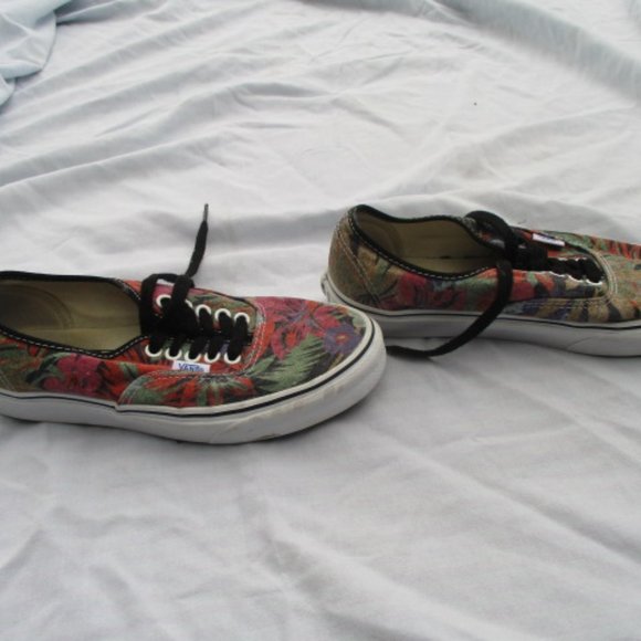 VINTAGE VANS Van Doren Tropical Hawaiian Skate Shoes Men 6.5 Women 8 Tropical - Picture 2 of 7